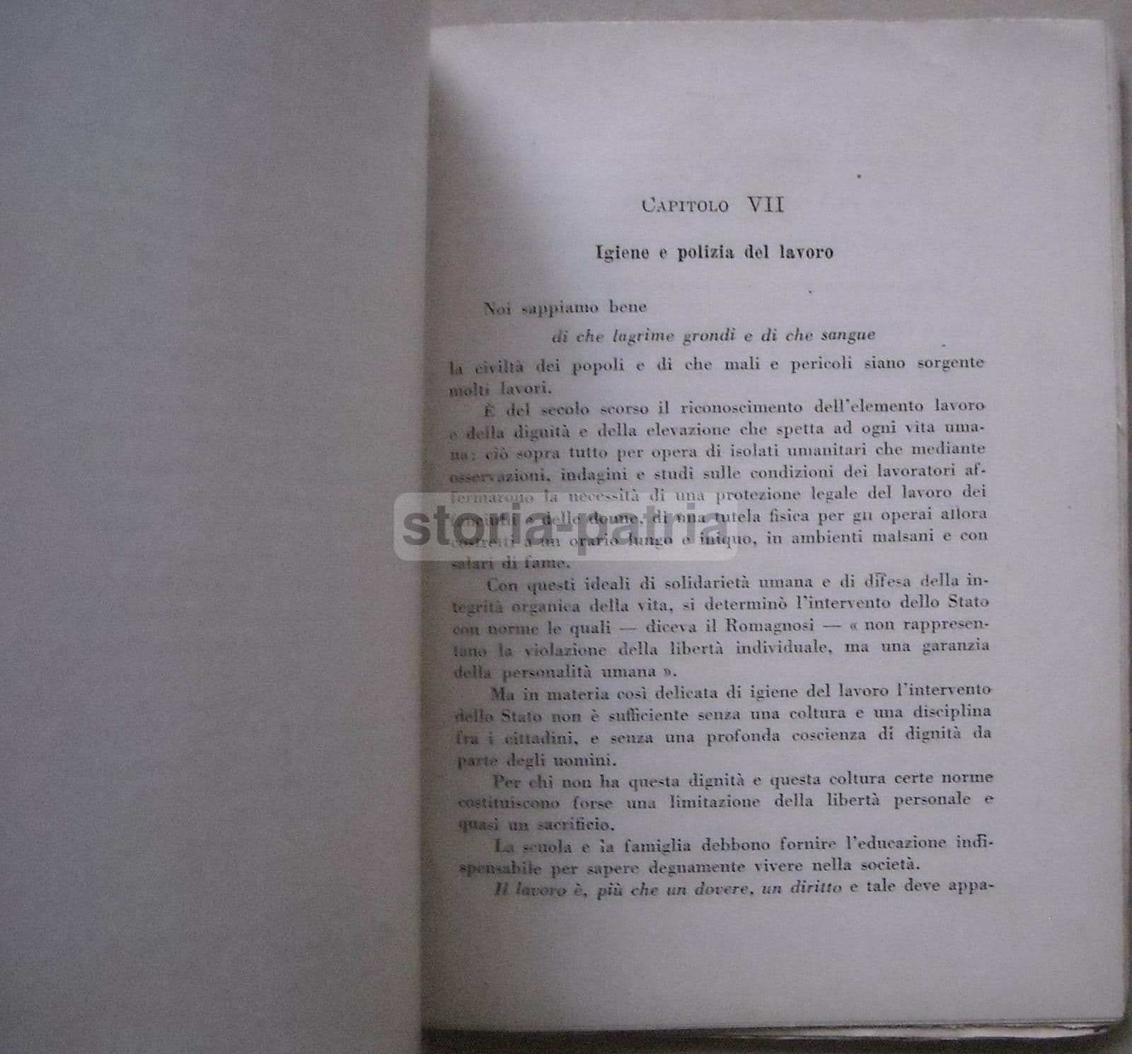 I Diritti Del Lavoro Di Oddone Fantini (1926) Con Prefazione Di Mussolini
