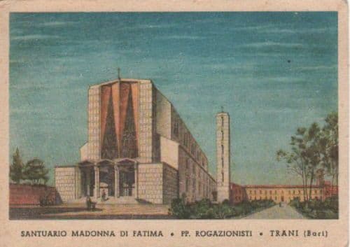 Cartolina Del Santuario Della Madonna Di Fatima, Trani (Rogazionisti)