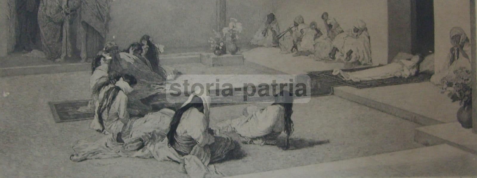 Incisione Originale Antonio Piccinni Thalita Cumi 1874 Morelli