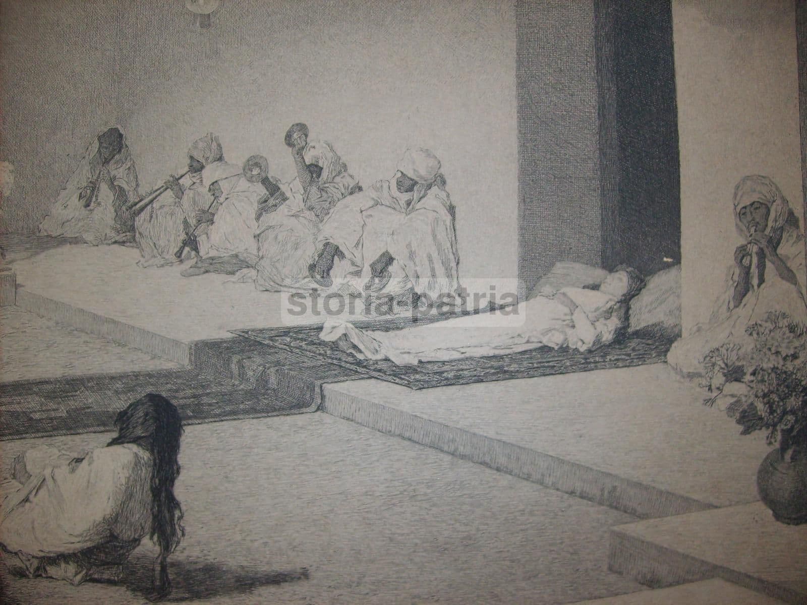 Incisione Originale Antonio Piccinni Thalita Cumi 1874 Morelli