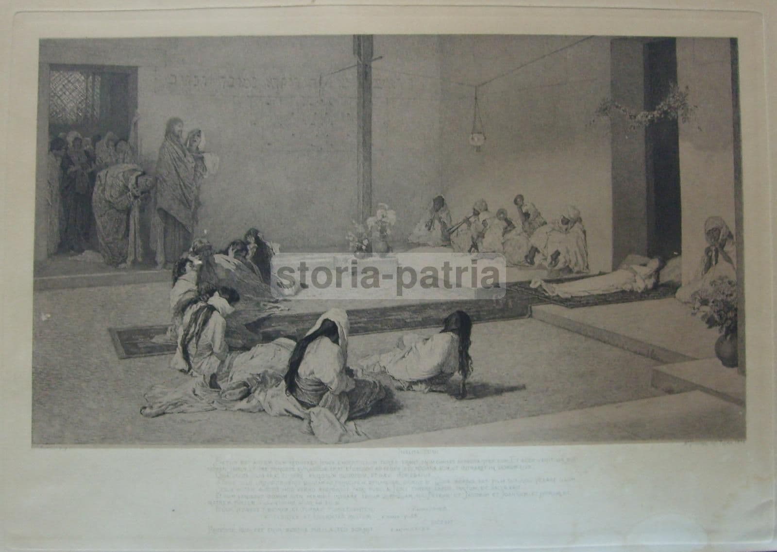 Incisione Originale Antonio Piccinni Thalita Cumi 1874 Morelli