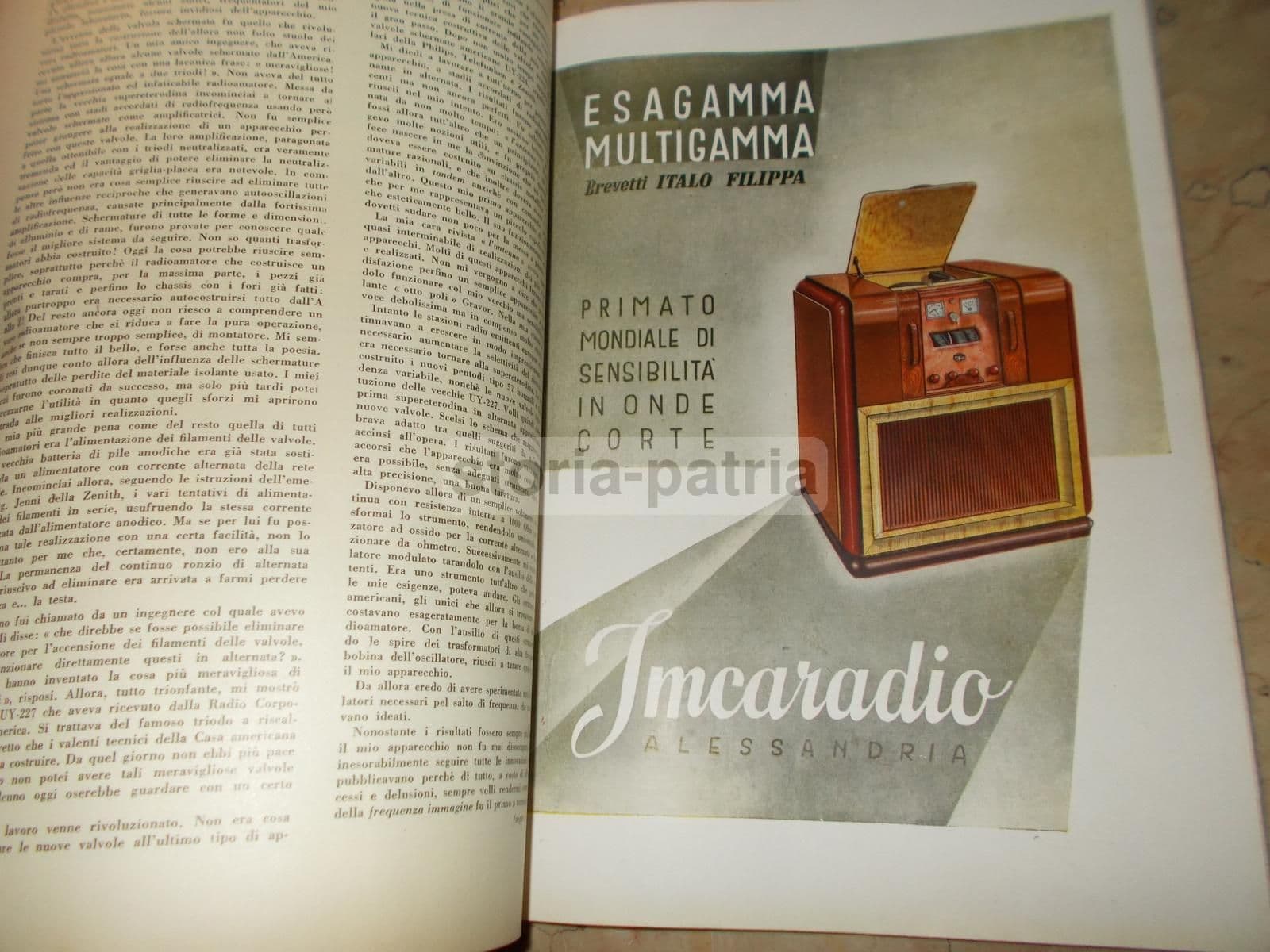 L'Antenna 1947: Cinquantenario Marconi, Radiotecnica E Valvole