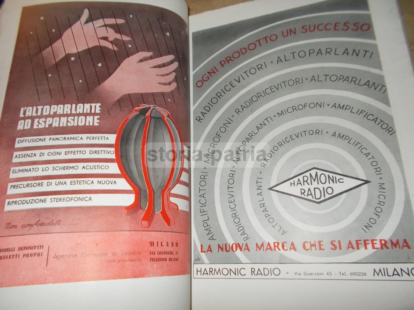 L'Antenna 1947: Cinquantenario Marconi, Radiotecnica E Valvole
