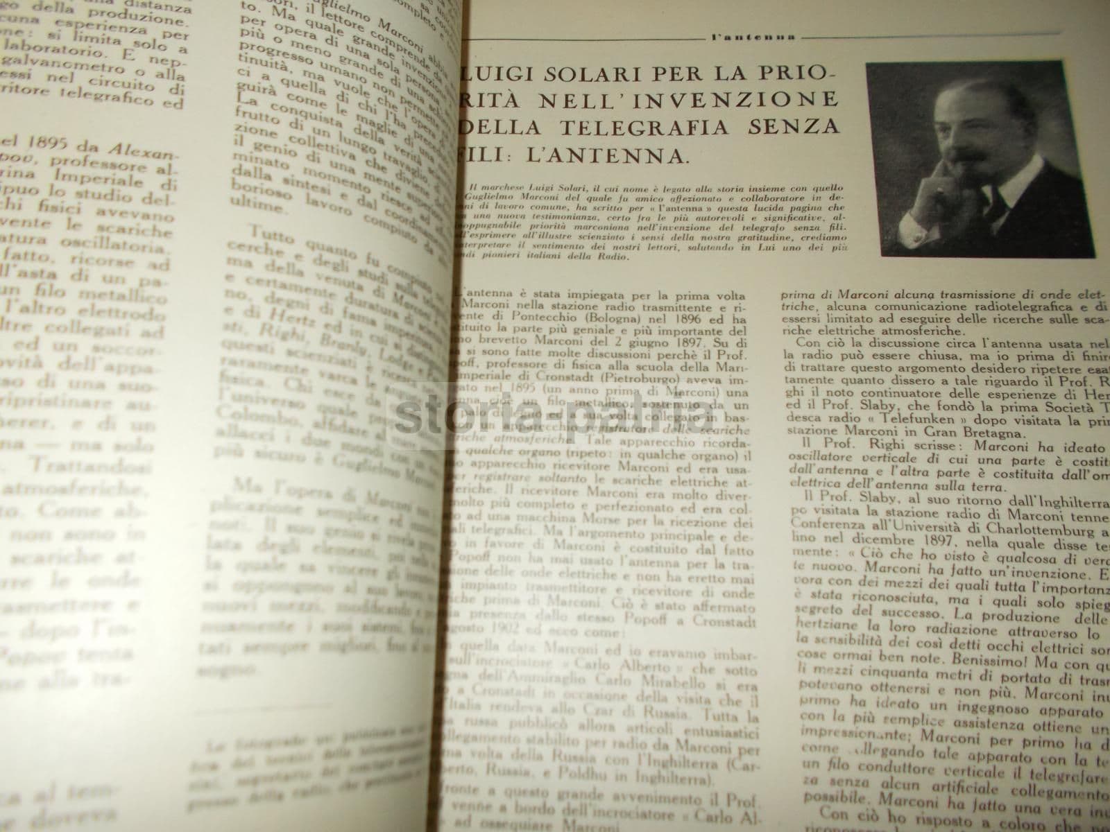 L'Antenna 1947: Cinquantenario Marconi, Radiotecnica E Valvole