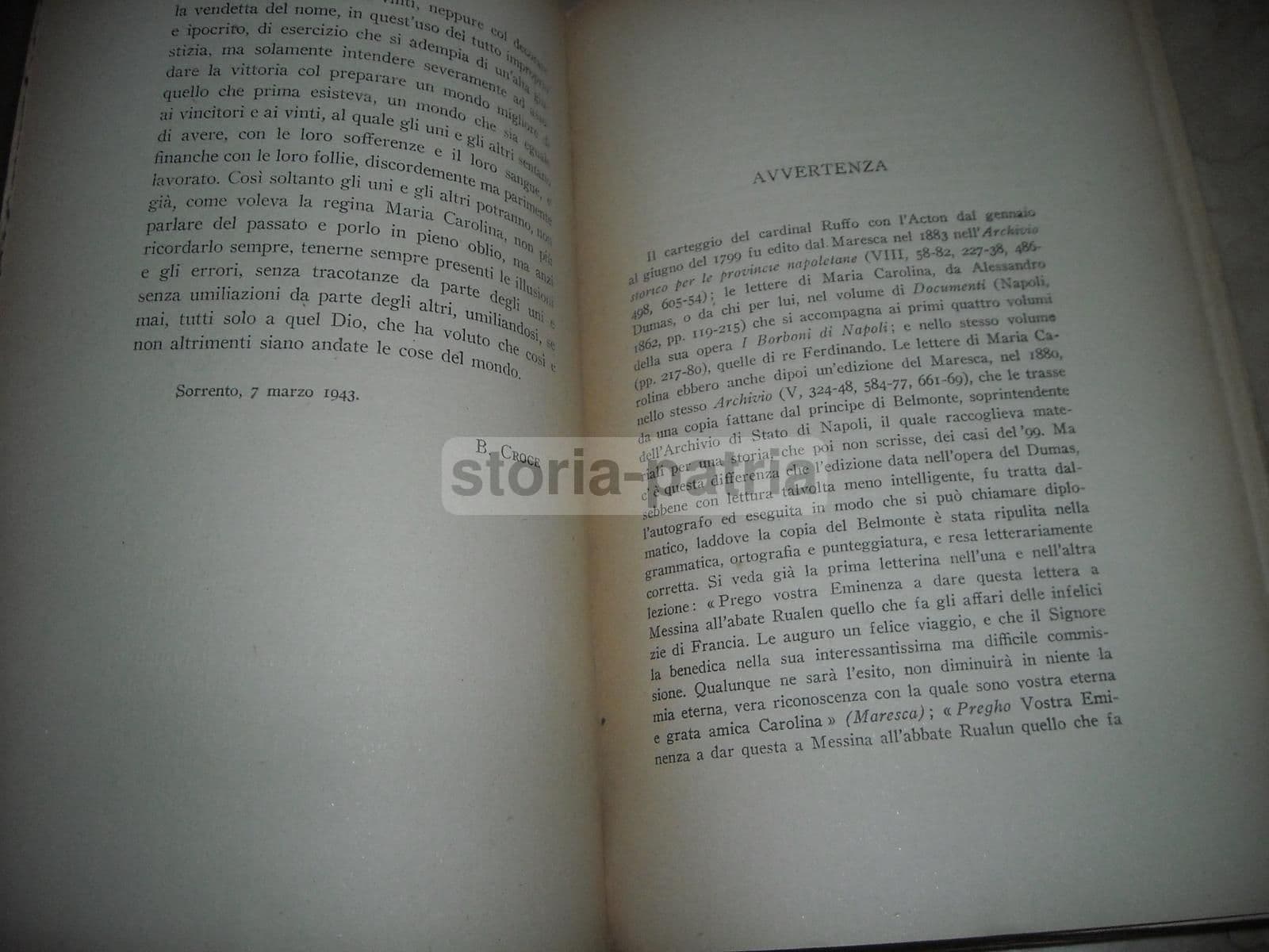 La Riconquista Del Regno Di Napoli Nel 1799 Benedetto Croce (1943)