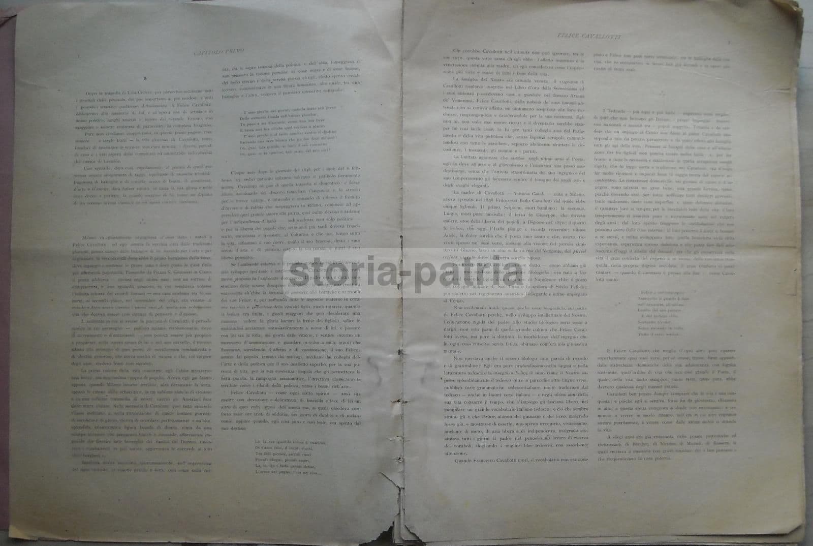Felice Cavallotti: La Vita E Le Opere (Arnaldo De Mohr), Milano, Fine XIX Secolo