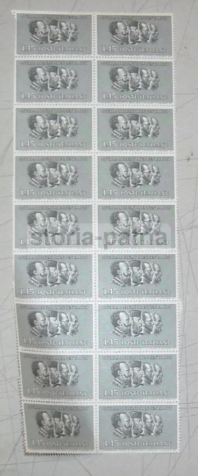 Francobolli Per Il Centenario Della Guerra d'Indipendenza 1859 1959 Con Garibaldi E Cavour