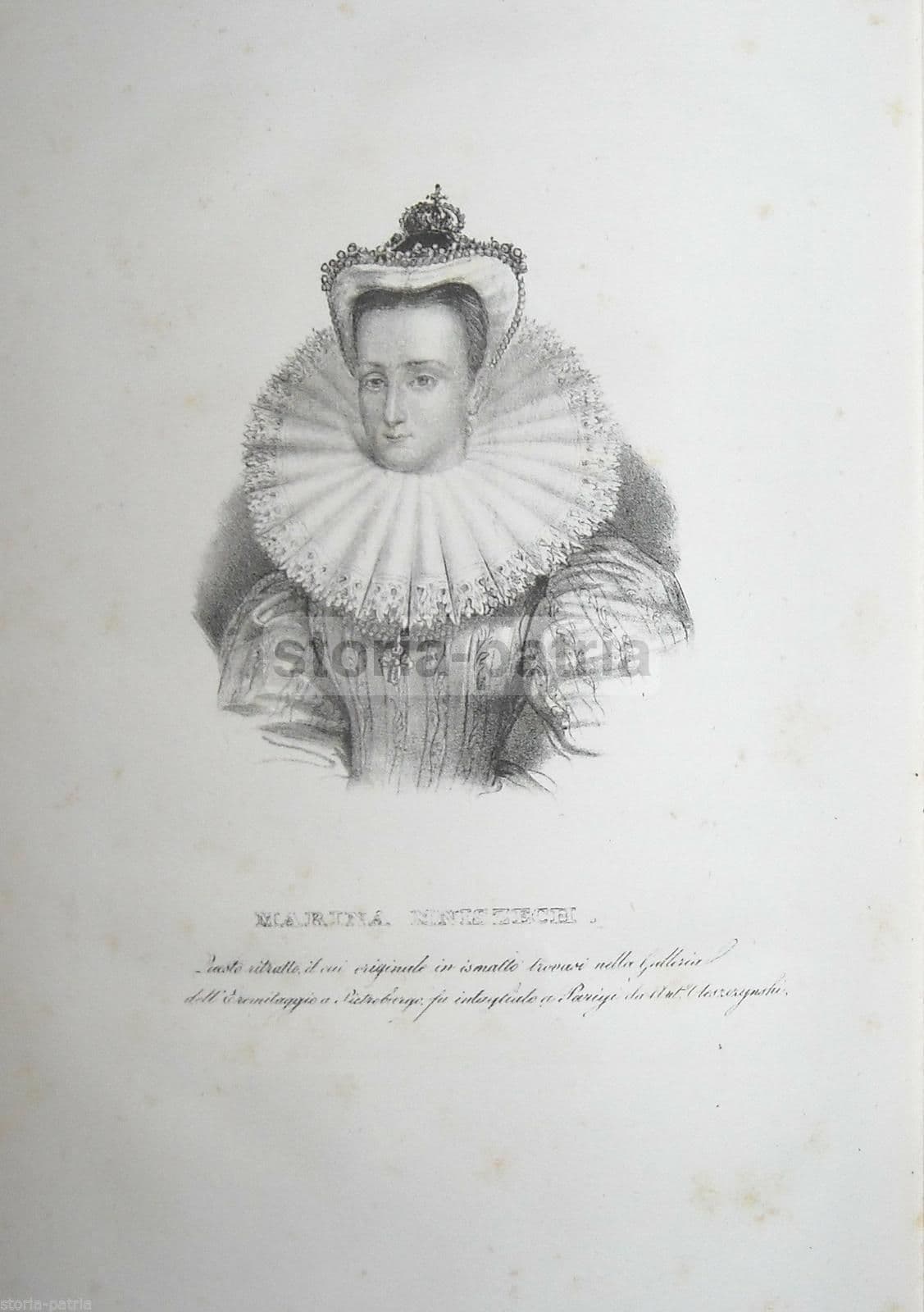 Marina Mniszech: Litografia Antica, 1840 Circa, Ermitage, Russia