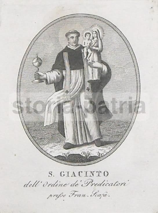 San Giacinto, Stampa Popolare Devozionale Napoletana, Francesco Scafa