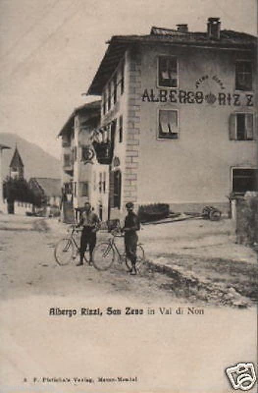 Cartolina Albergo Rizzi, San Zeno, Val Di Non, Primi '900