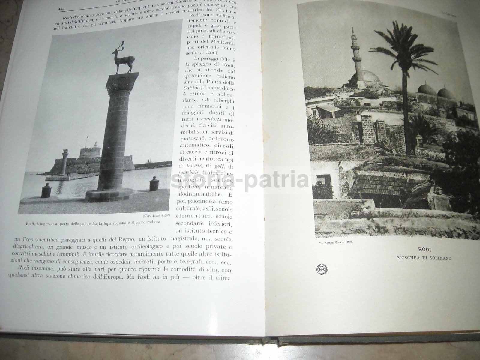 Le Colonie: Rodi E Le Isole Italiane Dell'Egeo (1928) Stefanini E Desio