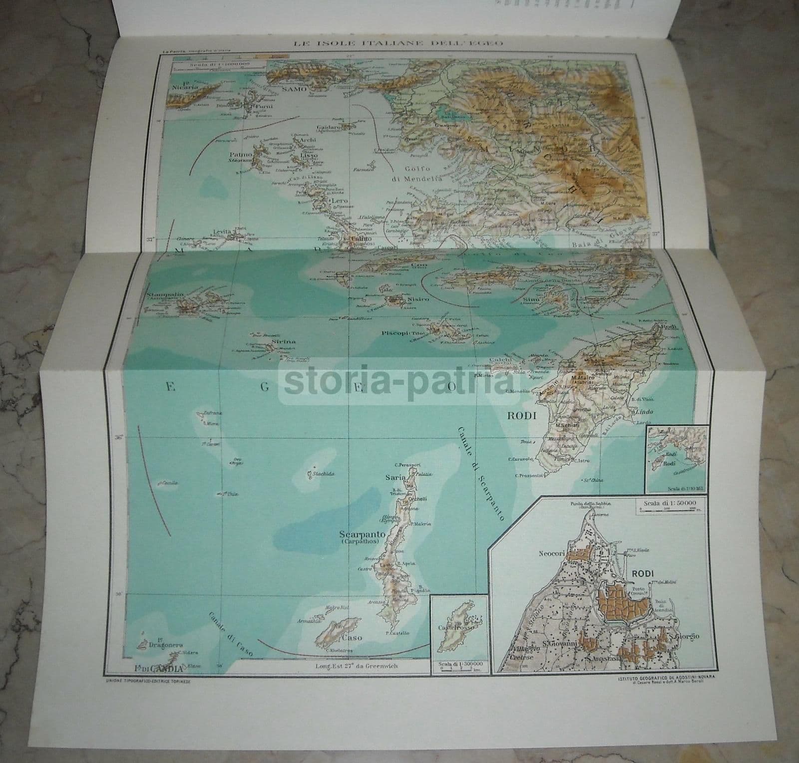 Le Colonie: Rodi E Le Isole Italiane Dell'Egeo (1928) Stefanini E Desio