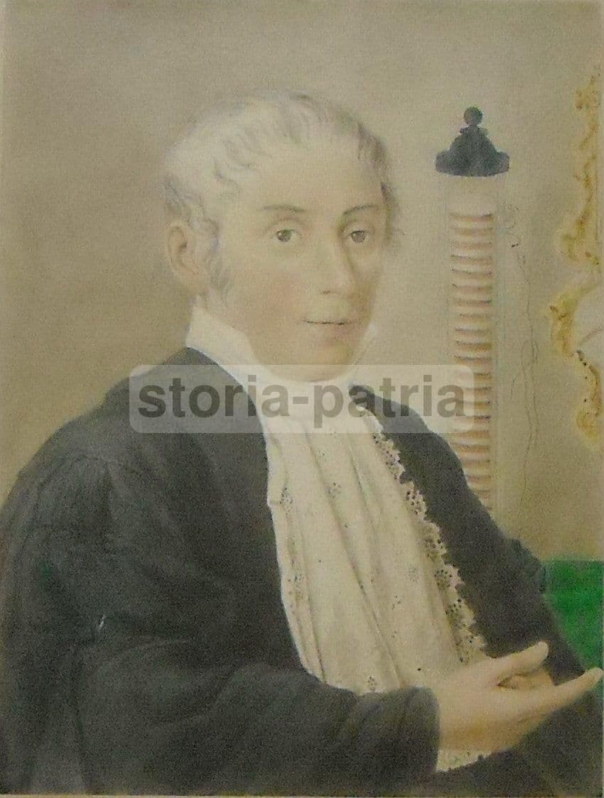 Ritratto Di Alessandro Volta Con La Pila Voltaica, Stampa Fotografica Colorata A Mano, Fine '800