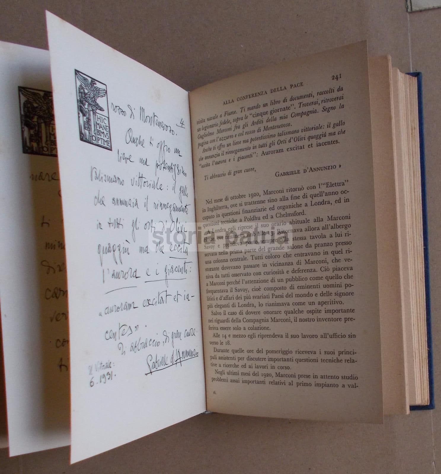 Marconi Nell'Intimità E Nel Lavoro Di Luigi Solari, Mondadori, 1940
