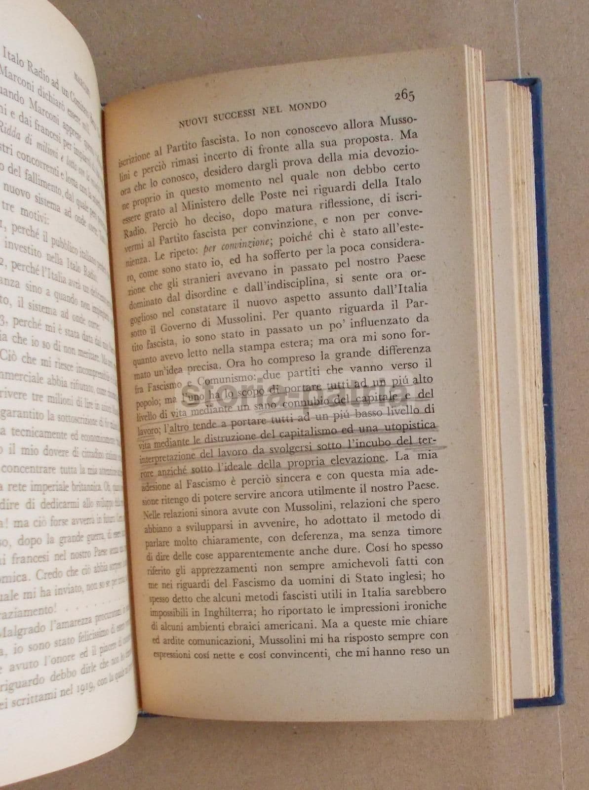 Marconi Nell'Intimità E Nel Lavoro Di Luigi Solari, Mondadori, 1940