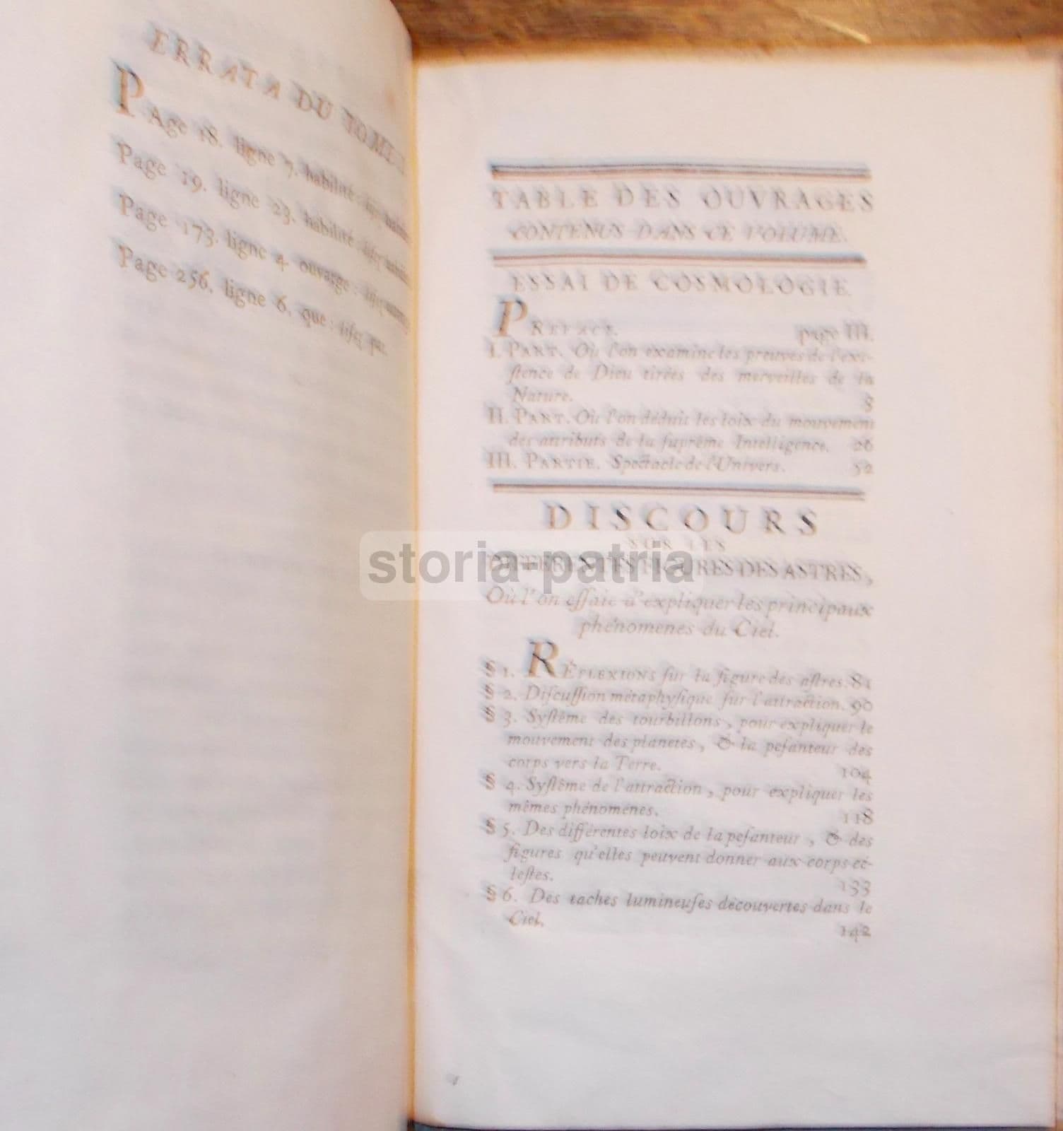 Oeuvres De Maupertuis: Cosmologia, Astrofisica E Filosofia (1756)