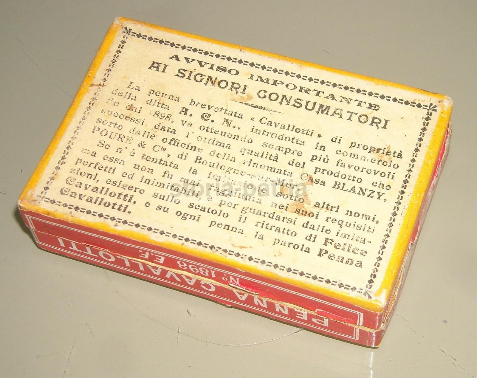 Astuccio Pubblicitario Penne Cavallotti Blanzy Anni '20 '30