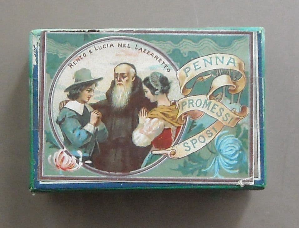 Astuccio Pubblicitario Pennini Promessi Sposi Liberty Anni '20