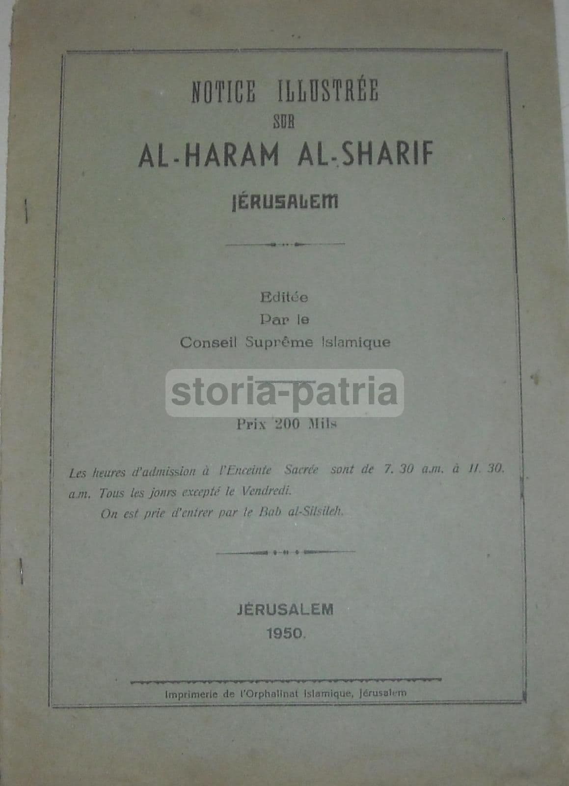 Al Haram Al Sharif Gerusalemme 1950 Moschee Architettura Islamica
