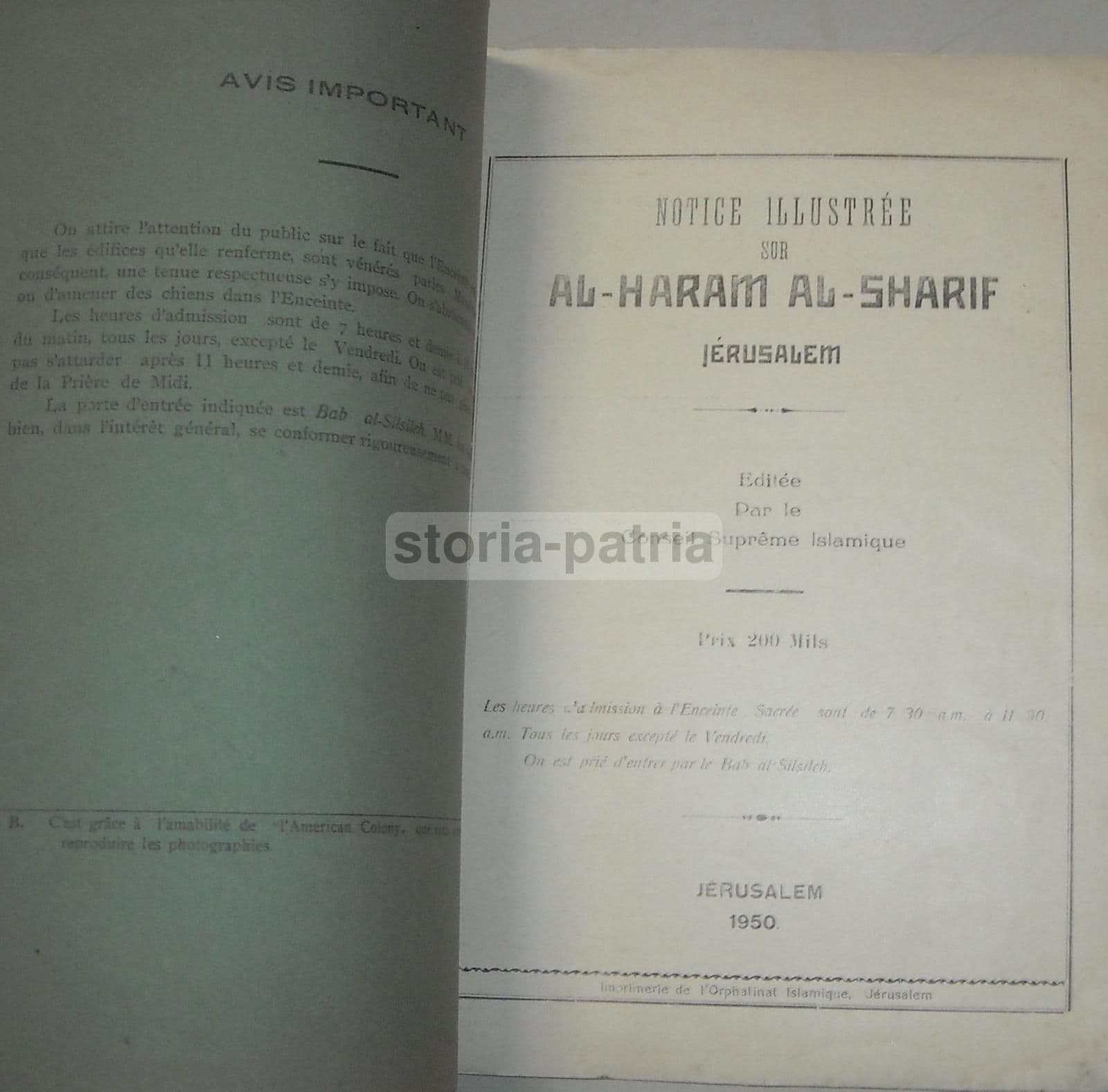 Al Haram Al Sharif Gerusalemme 1950 Moschee Architettura Islamica