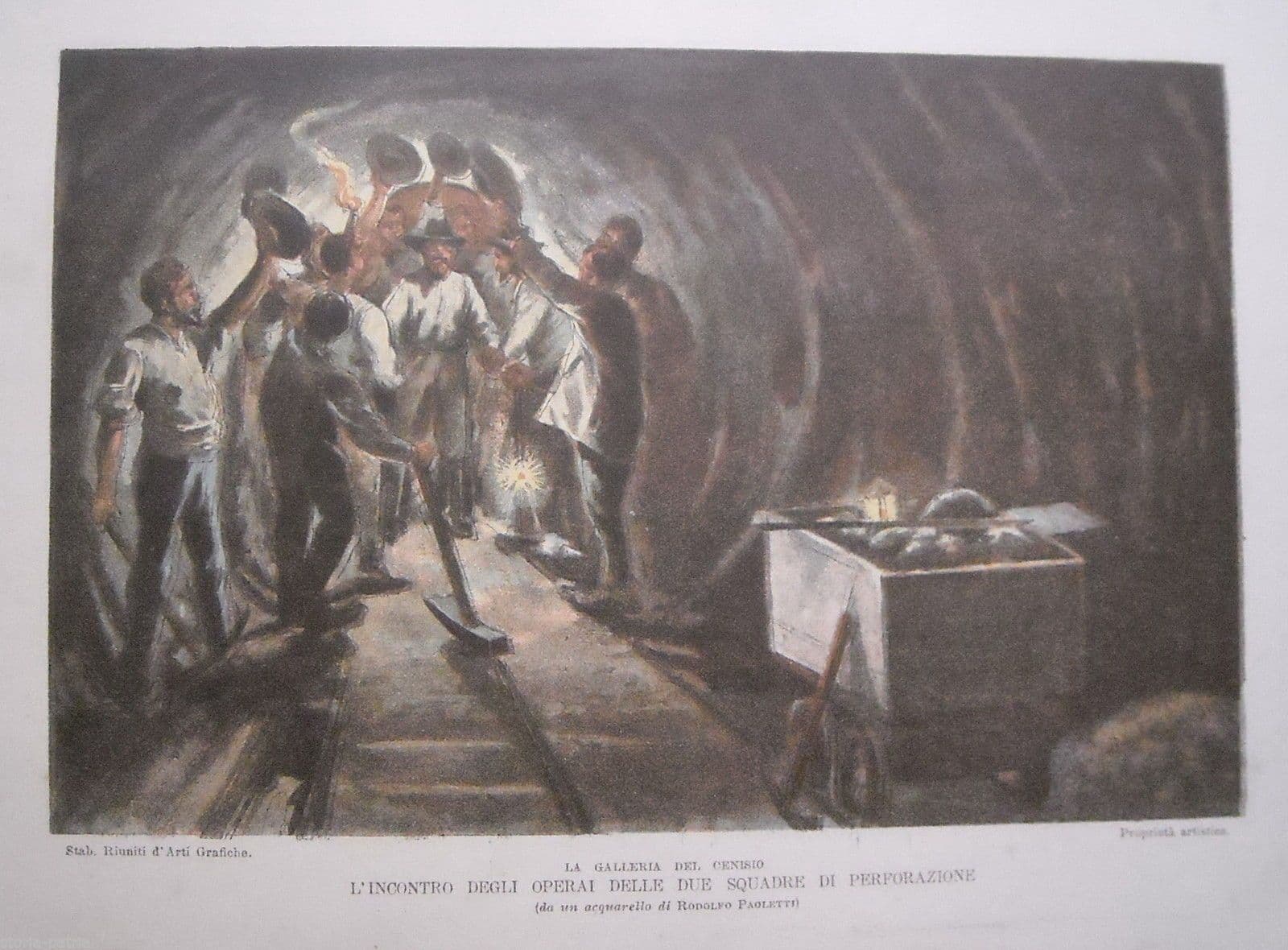 Cromolitografia Galleria Del Cenisio, Rodolfo Paoletti, Fine XIX Secolo