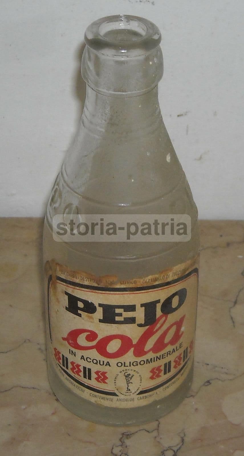 Bottiglia Vintage Pejo Cola Acqua Minerale Anni '60 Trentino