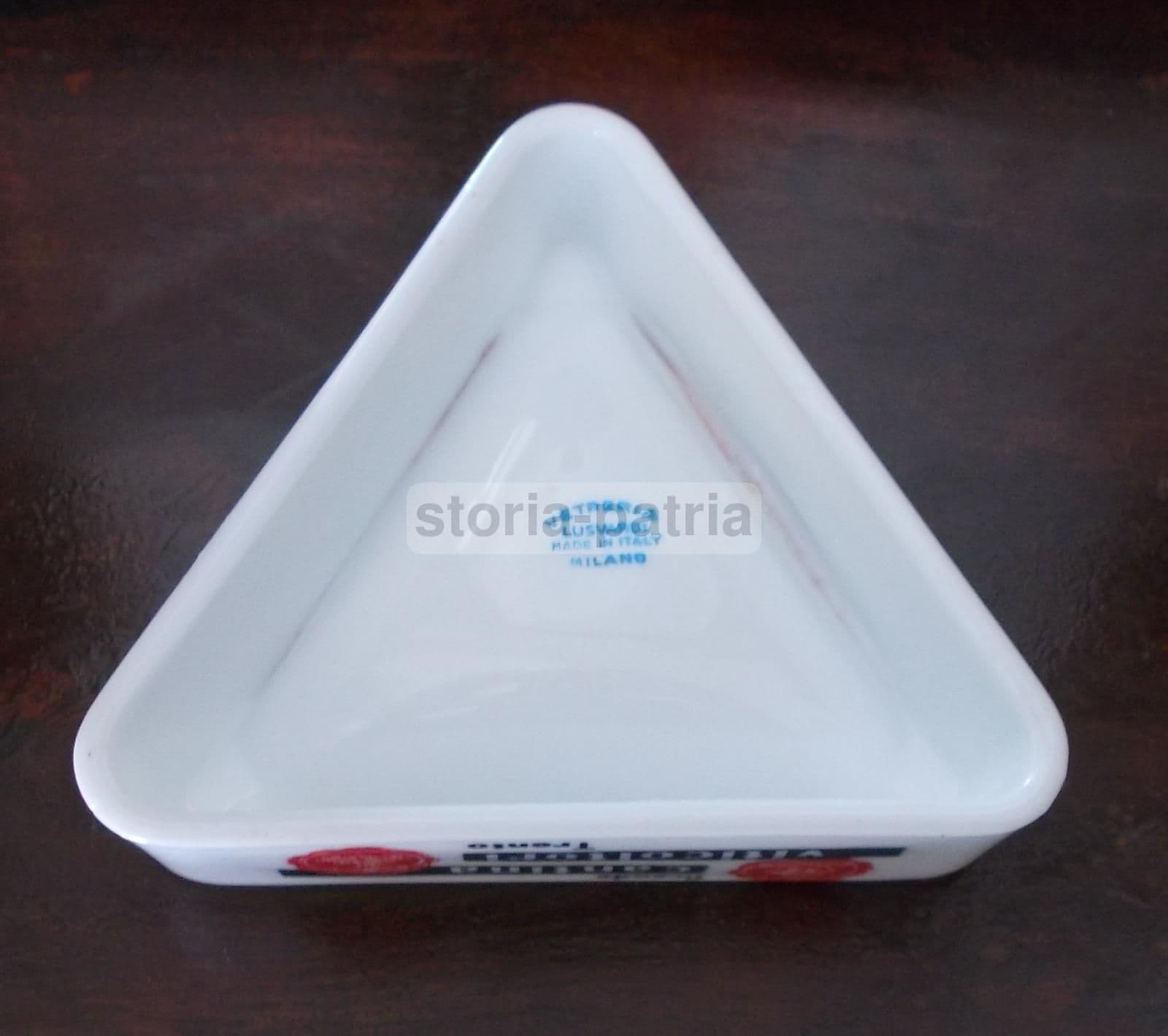 Soprammobile Pubblicitario Cantina Viticoltori Trento In Vetro, Anni 50