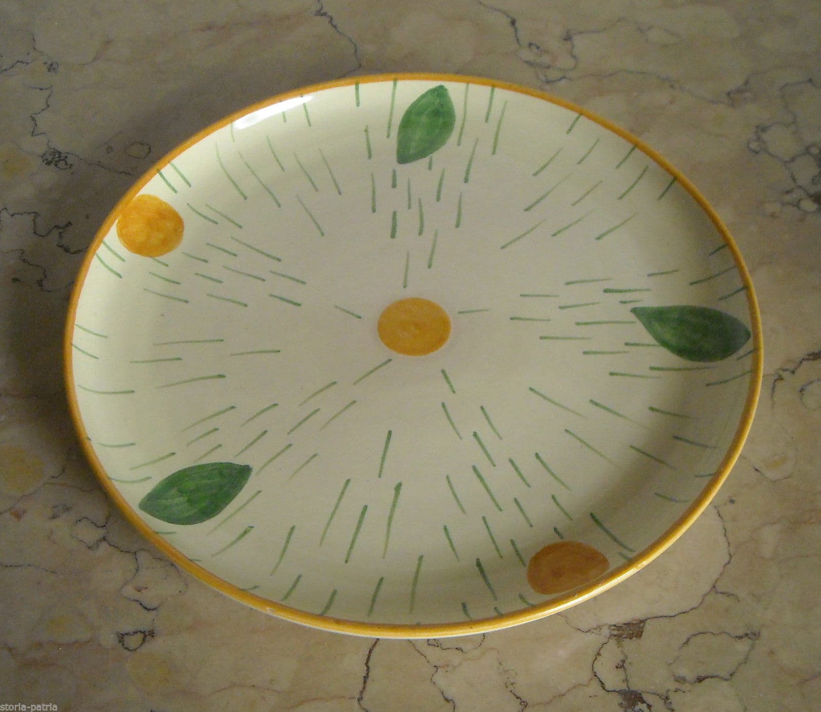 Piatto In Ceramica Pucci Umbertide Con Decorazione Policroma