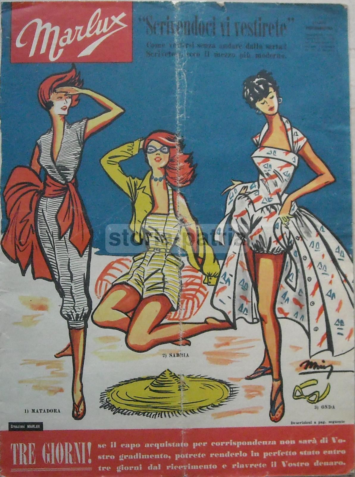 Catalogo Marlux Abbigliamento Femminile Milano 1953