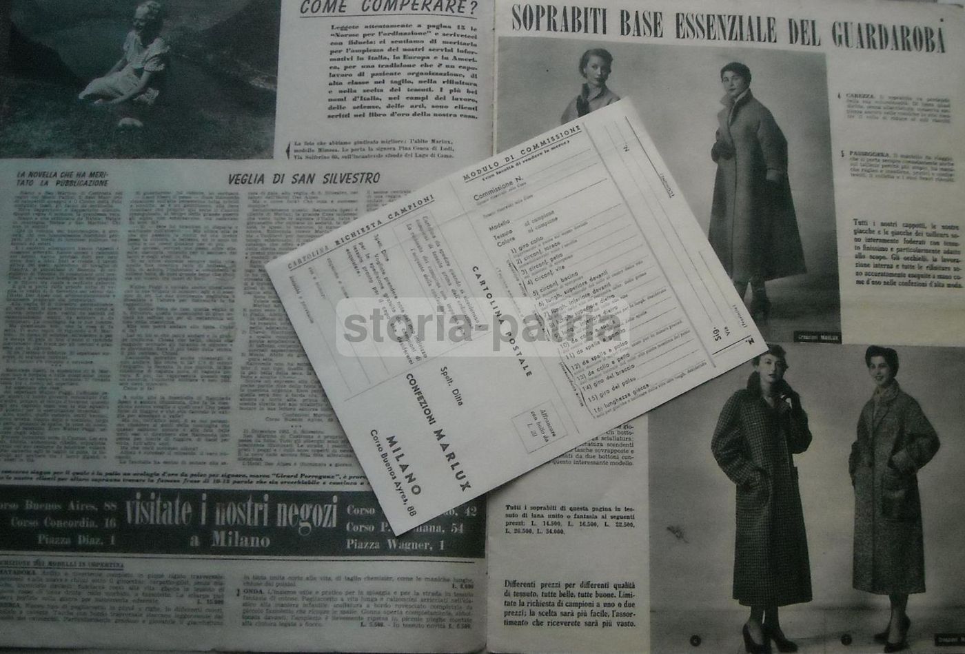 Catalogo Marlux Abbigliamento Femminile Milano 1953