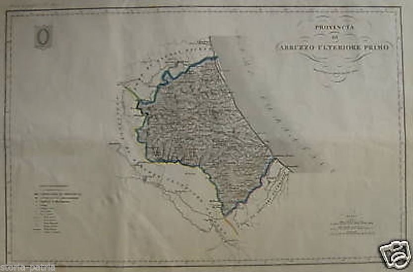 Mappa Antica Abruzzo Ulteriore Primo, Teramo E Pescara, Vallardi, 1800