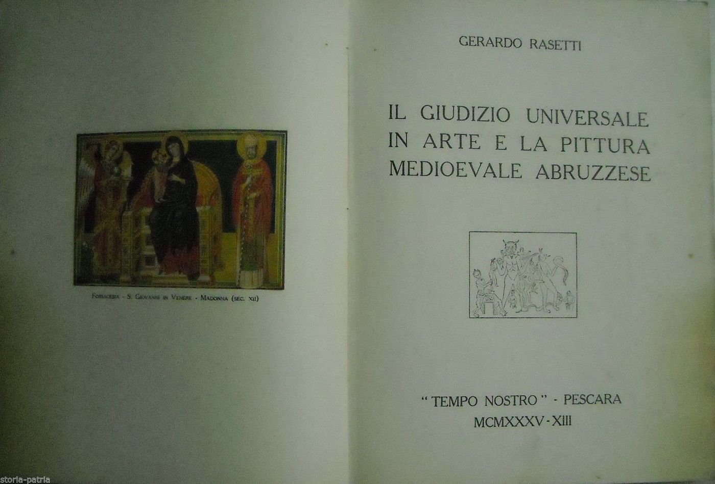 Il Giudizio Universale In Arte E La Pittura Medioevale Abruzzese (1935)