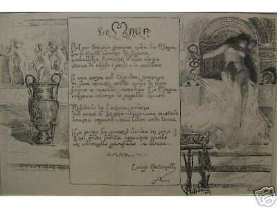 La Maga: Litografia Allegorica Di De Sanctis, L'Illustrazione Abruzzese, 1900