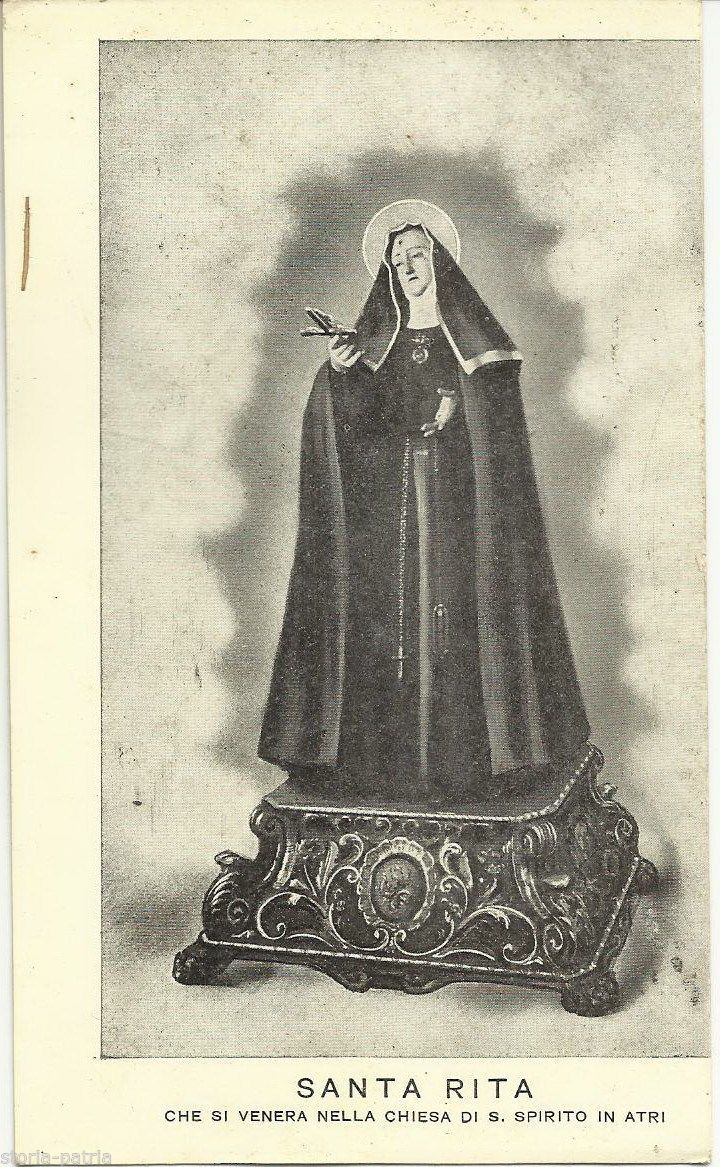 Stampa Devozionale Santa Rita Chiesa Santo Spirito Atri Abruzzo
