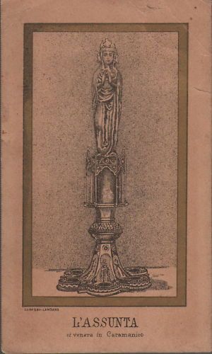 Madonna Assunta, Caramanico: Santino Antico, Carabba Lanciano, 1902