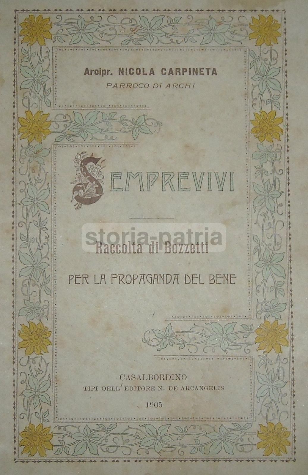 Semprevivi: Raccolta Di Bozzetti Per La Propaganda Del Bene (1905)