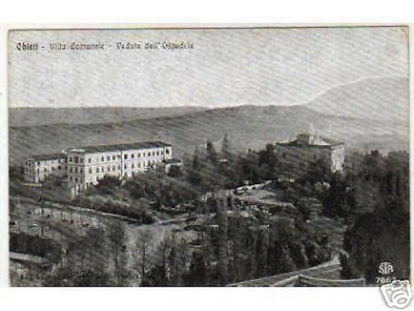 Cartolina Antica Di Chieti: Panorama Con Villa Comunale E Ospedale, Primo '900
