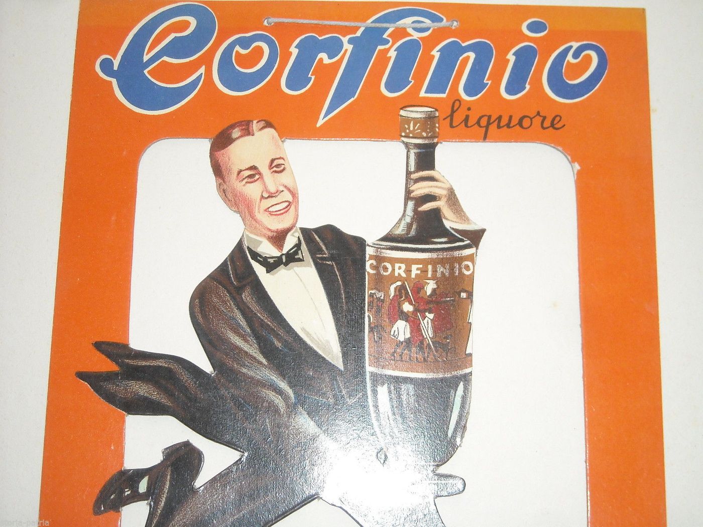 Locandina Pubblicitaria Liquore Corfinio Barattucci Chieti 1930