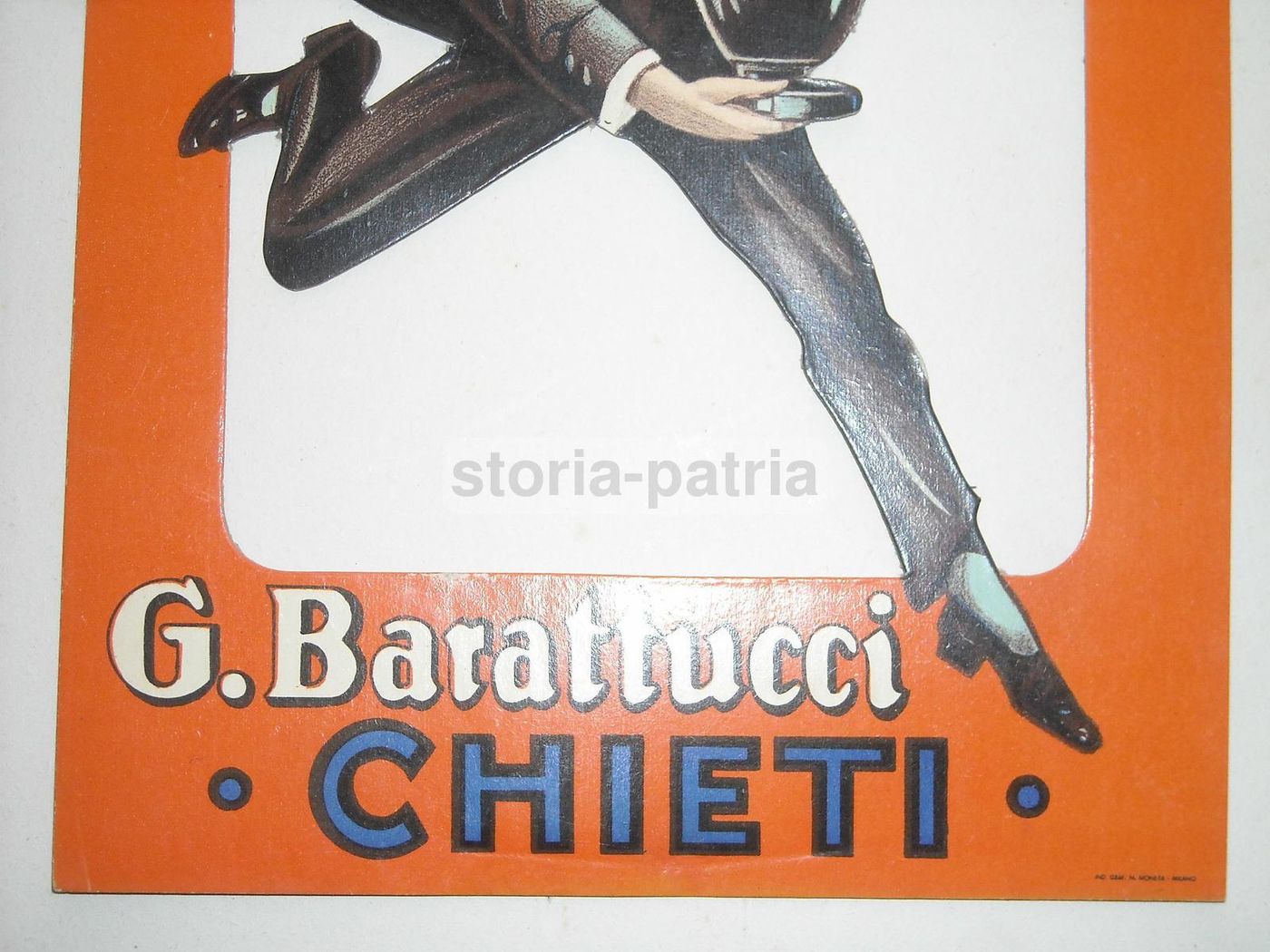 Locandina Pubblicitaria Liquore Corfinio Barattucci Chieti 1930