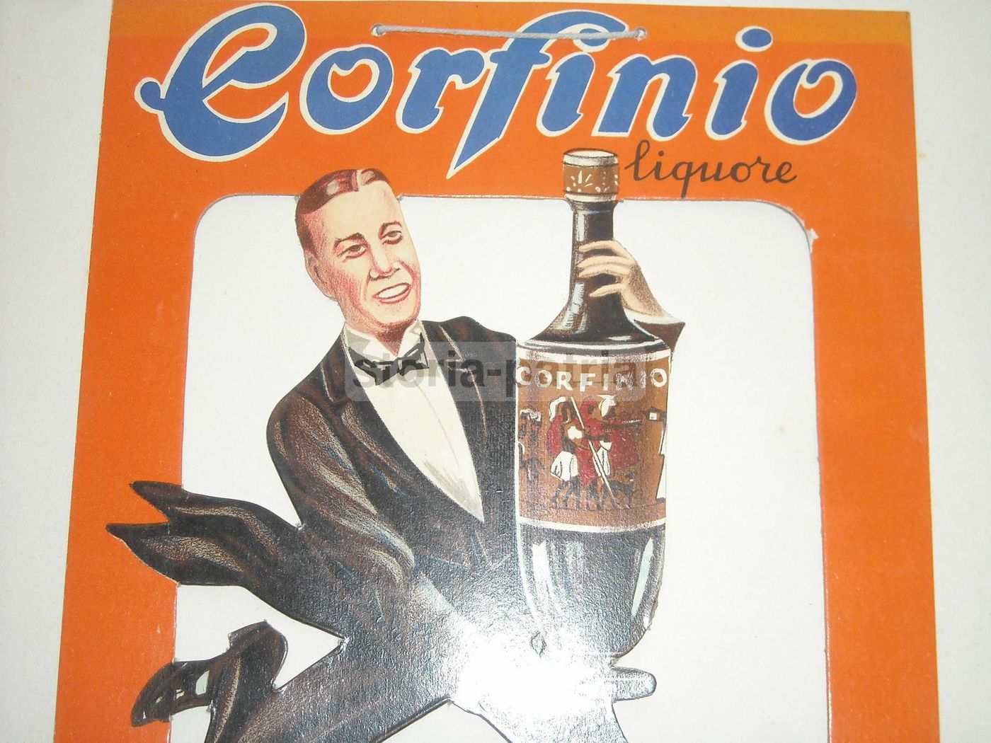 Locandina Pubblicitaria Liquore Corfinio Barattucci Chieti 1930