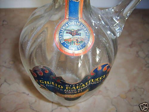 Bottiglia Pubblicitaria Distilleria Barattucci Chieti Abruzzo 1900