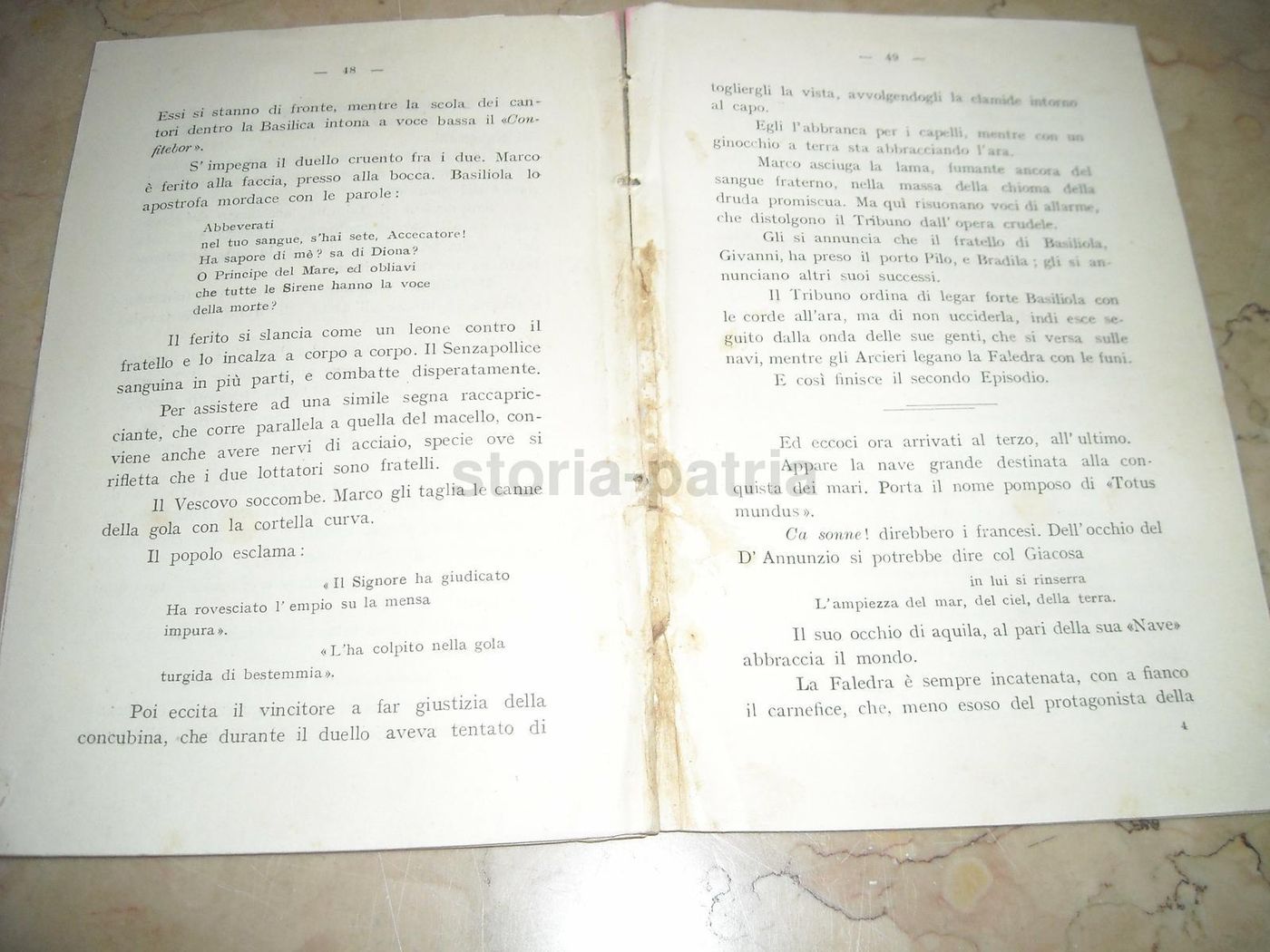 Conferenza Sulla Nave Di d'Annunzio, Spalato 1908, Forlani Trieste