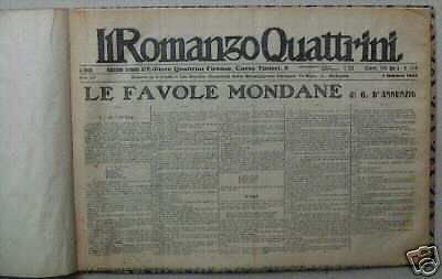 d'Annunzio, Favole Mondane: Estratto Da Il Romanzo Quattrini (1925)