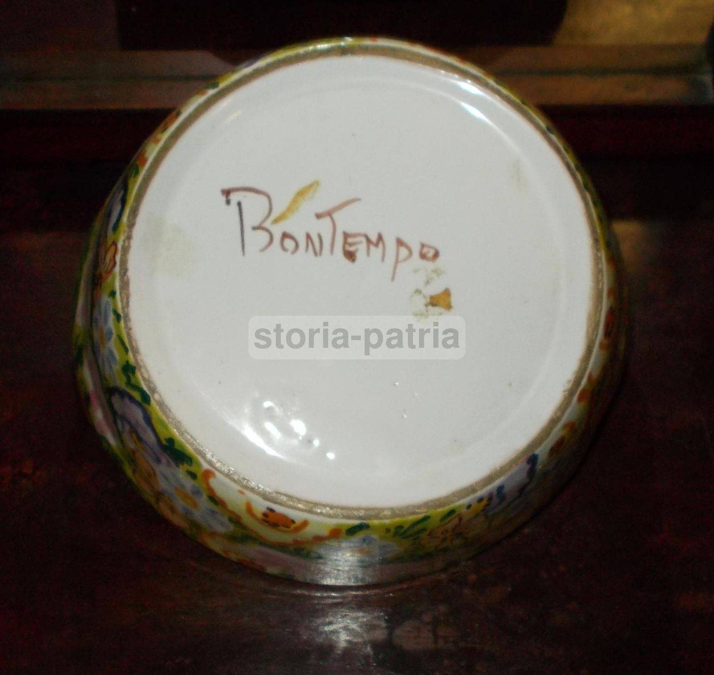 Ceramica Bontempo Fara Filiorum Petri Soprammobile Floreale Abruzzo