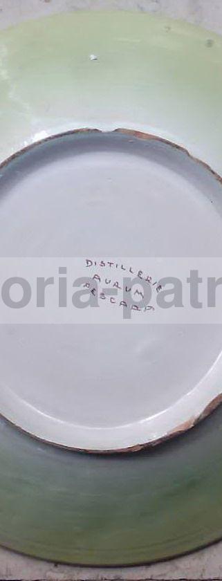 Piatto Pubblicitario Distillerie Aurum Pescara, Ceramica, Anni '30