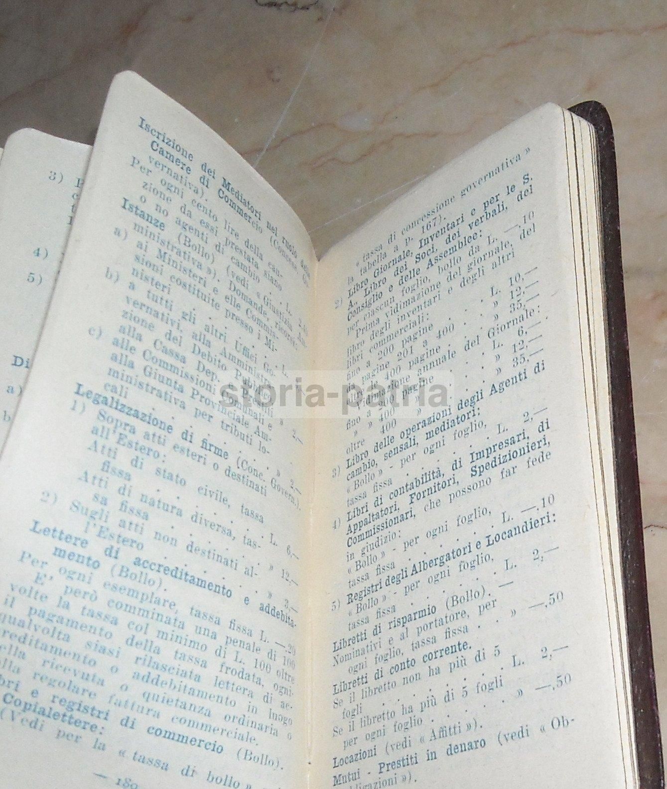 Agenda Banco Abruzzese 1928 Teramo, Pubblicità Antica In Pelle