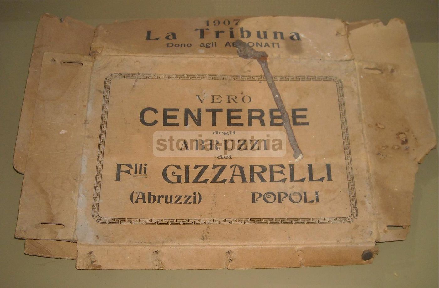 Pubblicità Centerbe Gizzarelli, Popoli, Abruzzo   La Tribuna, 1907