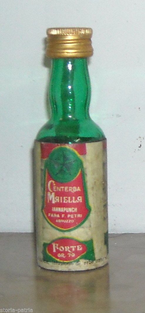 Bottiglia Mignon Centerba Maiella, Liquorificio Forte, Fara Filiorum Petri, Abruzzo