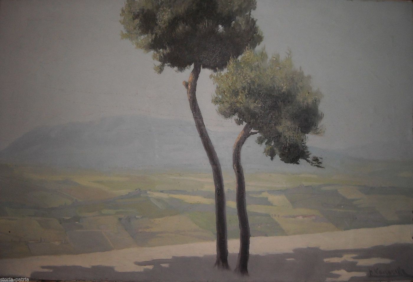 Dipinto Francavilla A Mare Di Ninon Vaccarella, Olio Su Tela, Primo Novecento