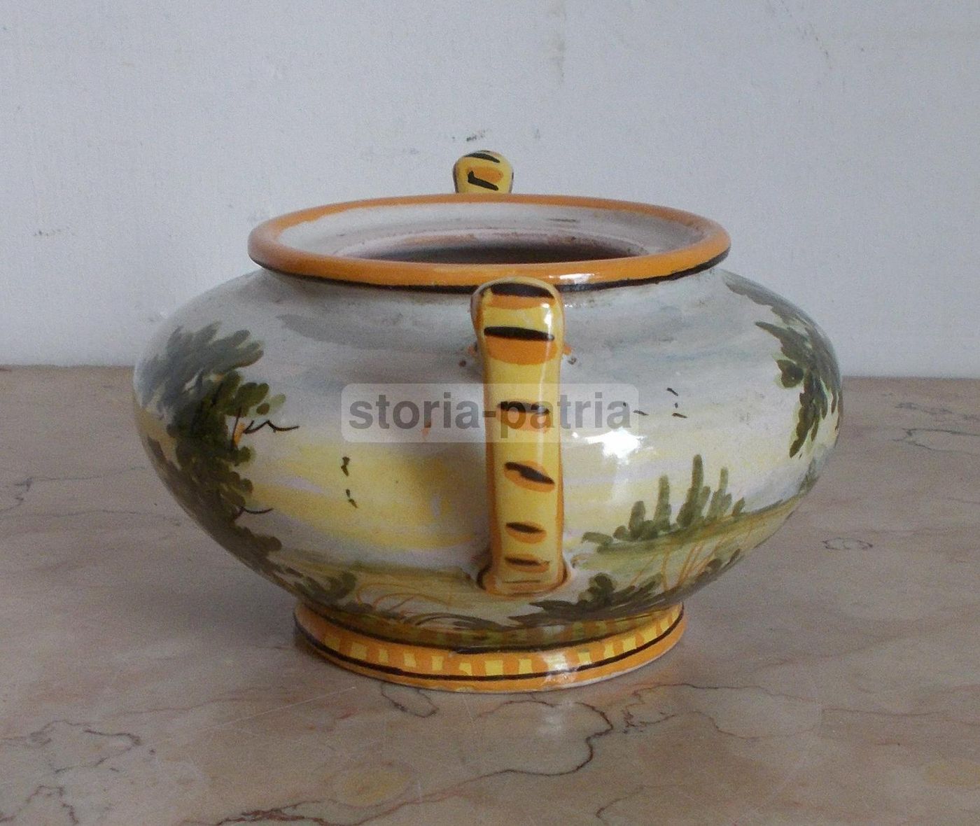 Ceramica Maiolica Castelli Abruzzo Dipinta A Mano Anni '30 '50